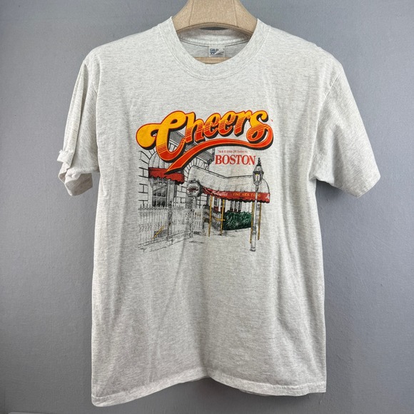 Gildan Cheers Boston Mens Large Gray Graphic T-Shirt 2006 CBS Studios Inc L - Picture 2 of 10